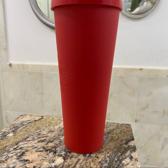 Starbucks RED matte Venti tumbler RARE - Picture 9 of 9